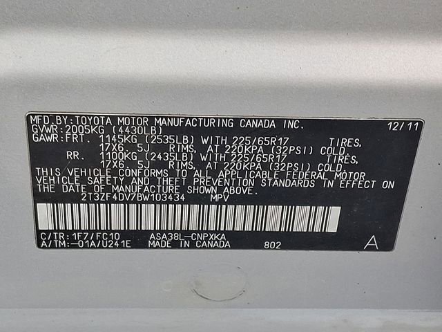 Used 2011 Toyota RAV4 2WD w/ Base L4 Extra Value Pkg image 26