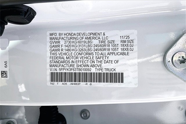 New 2026 Honda Ridgeline TrailSport image 11