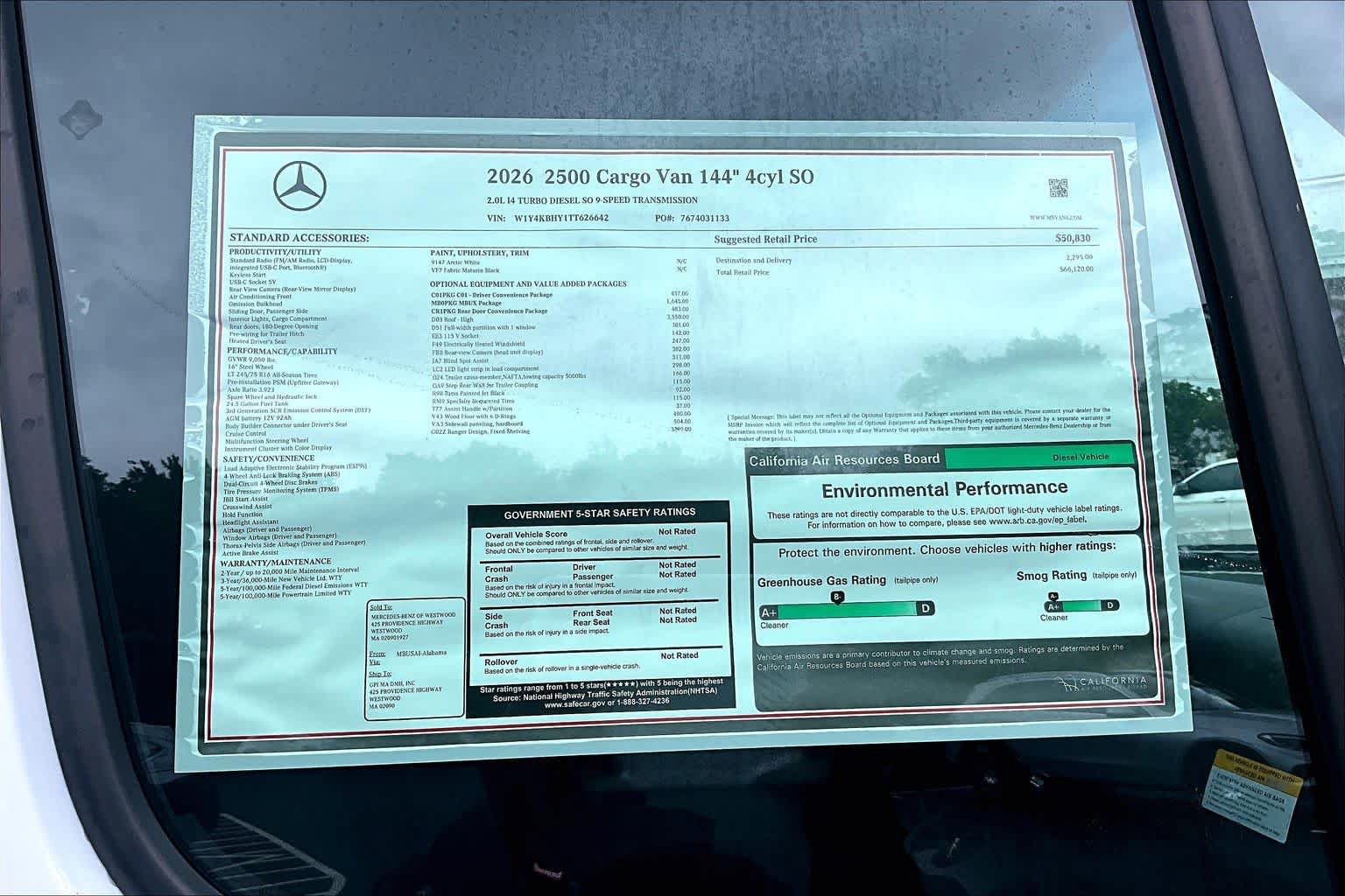 New 2026 Mercedes-Benz Sprinter 2500 image 18