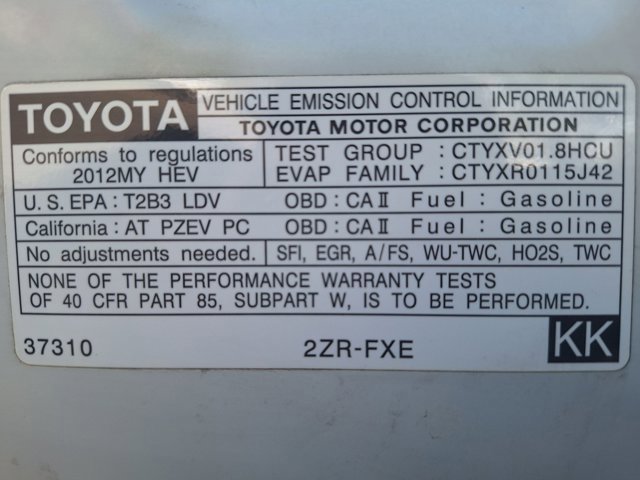 Used 2012 Toyota Prius Prime Plug-In Hybrid image 22