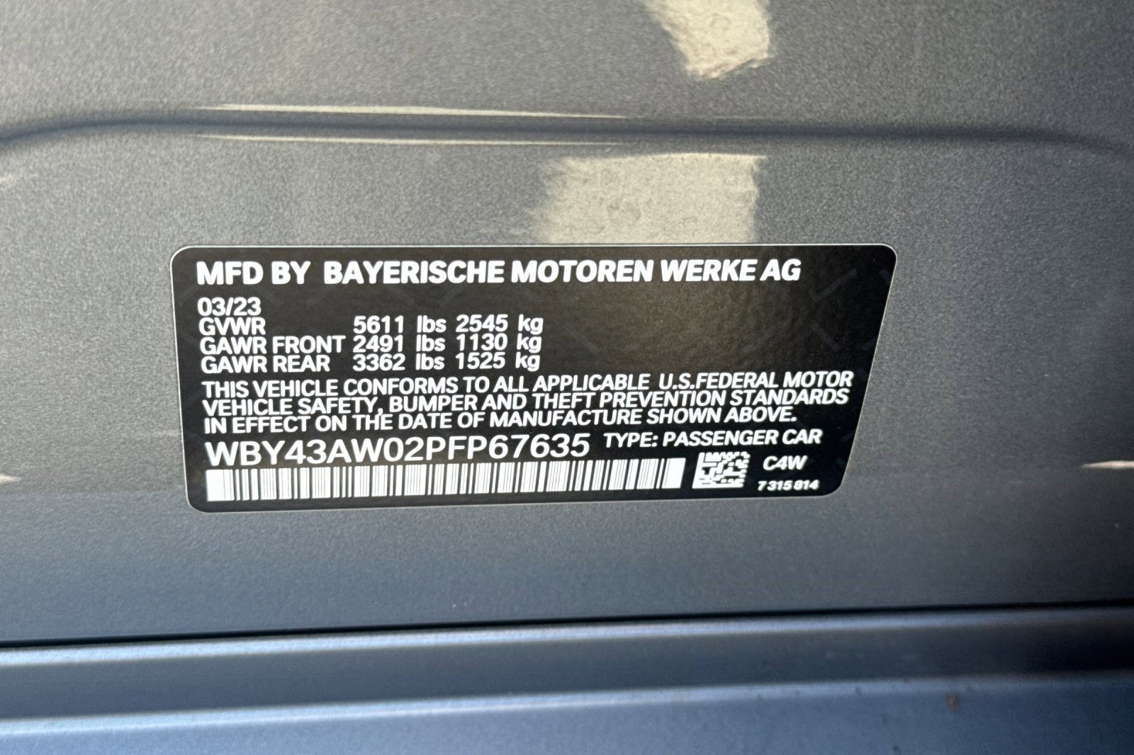 Certified 2023 BMW i4 eDrive35 w/ Premium Package RWD image 19