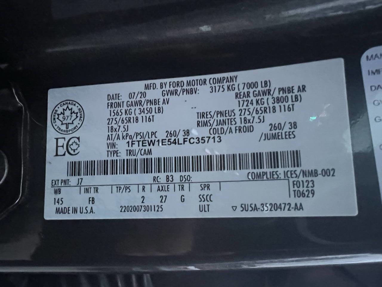 Used 2020 Ford F150 XLT w/ Equipment Group 302A Luxury AWD/4WD image 36