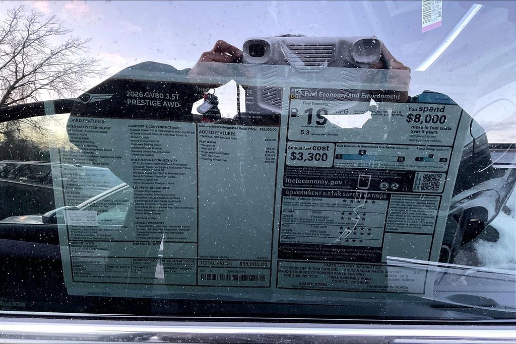 New 2026 Genesis GV80 3.5T Prestige image 12