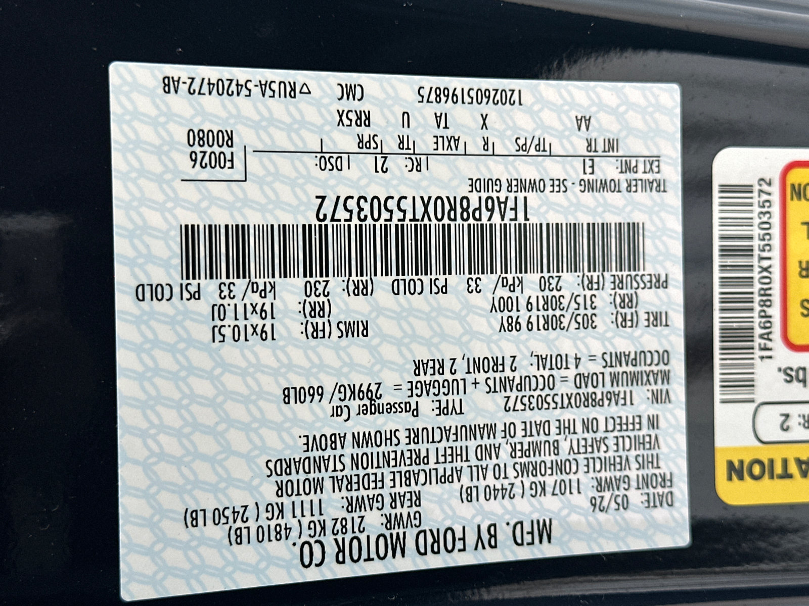 New 2026 Ford Mustang Dark Horse w/ Dark Horse Handlin Package RWD image 35