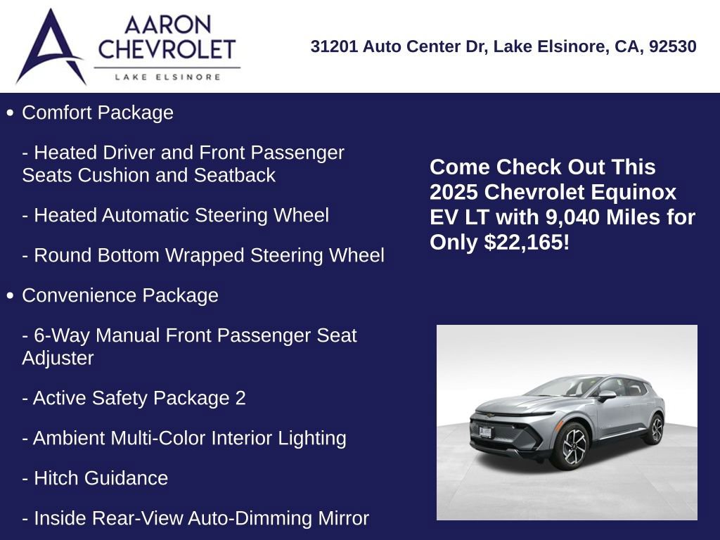 Used 2025 Chevrolet Equinox EV LT w/ Convenience Package image 10