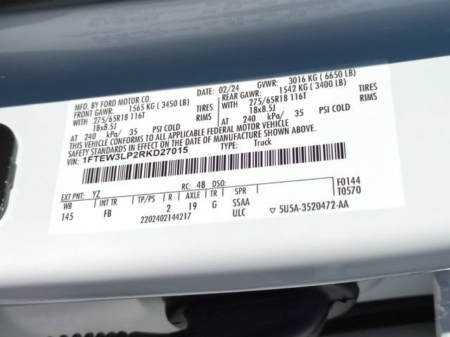 Used 2024 Ford F150 XLT w/ Equipment Group 302A MID AWD/4WD image 36