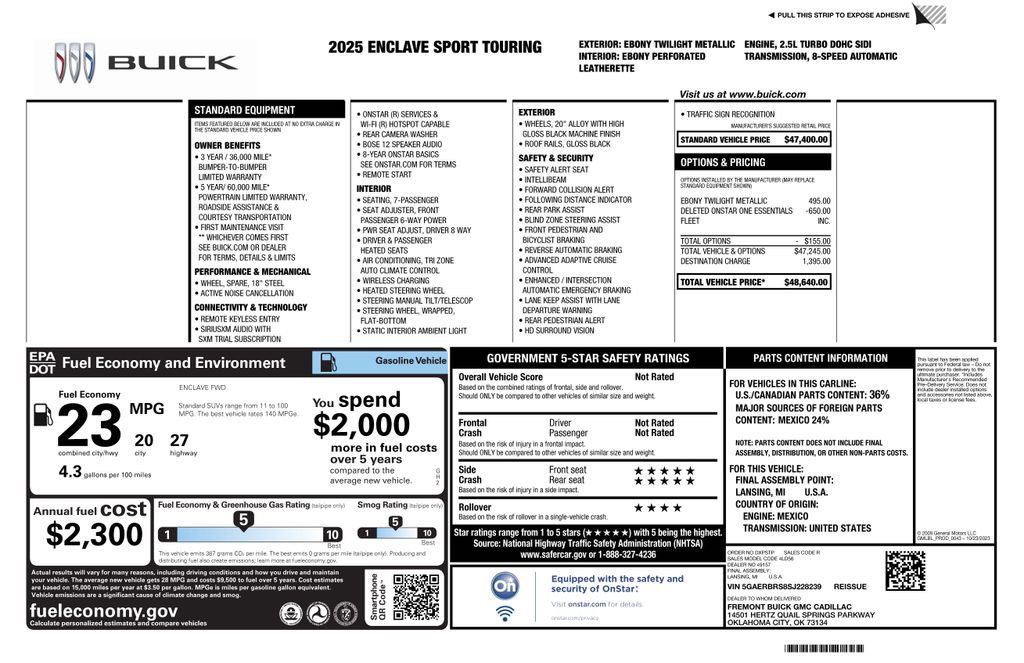 Used 2025 Buick Enclave Sport Touring image 3