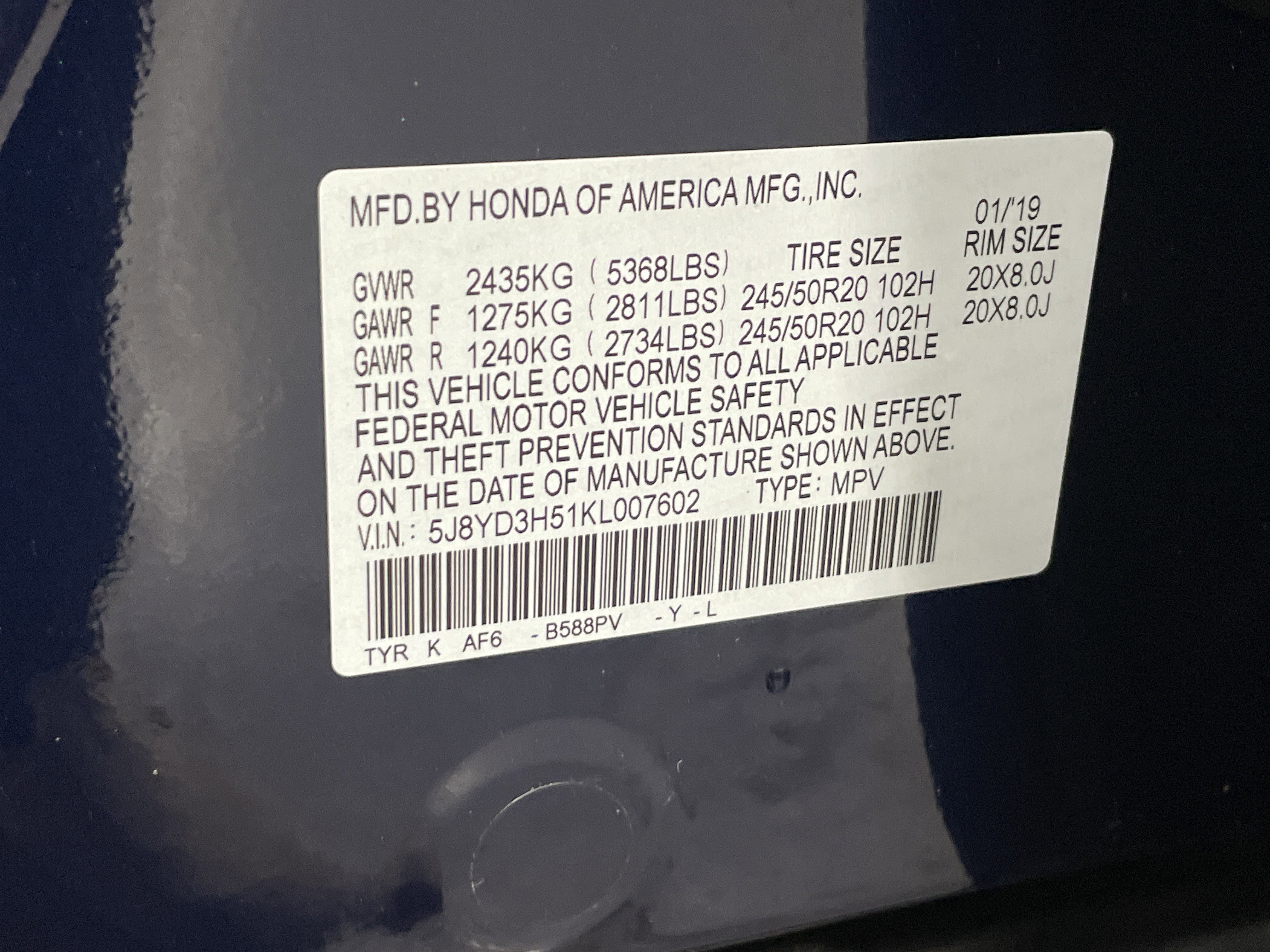 Used 2019 Acura MDX FWD w/ Technology Package image 36