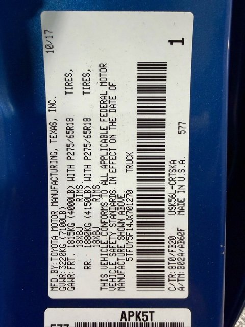 Used 2018 Toyota Tundra SR5 w/ TRD Off Road Package image 29