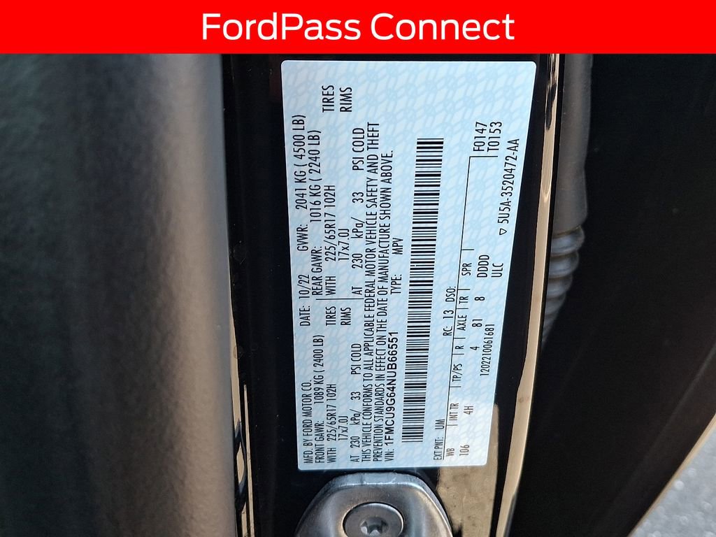 Used 2022 Ford Escape SE w/ Convenience Package image 26