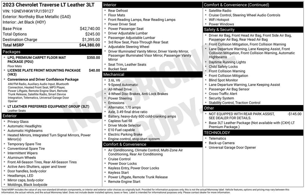 Used 2023 Chevrolet Traverse LT image 12
