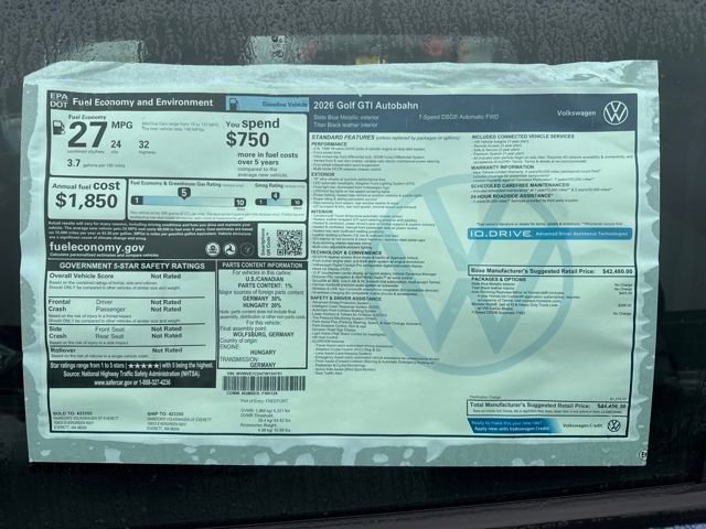 New 2026 Volkswagen GTI Autobahn image 22