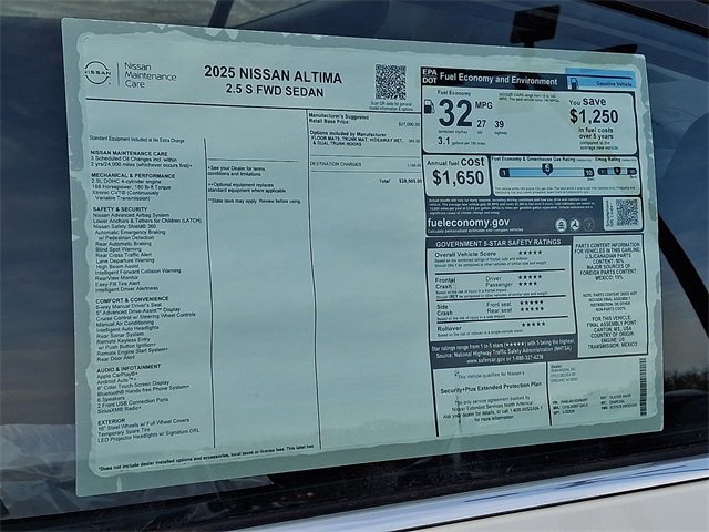 New 2025 Nissan Altima 2.5 S image 11