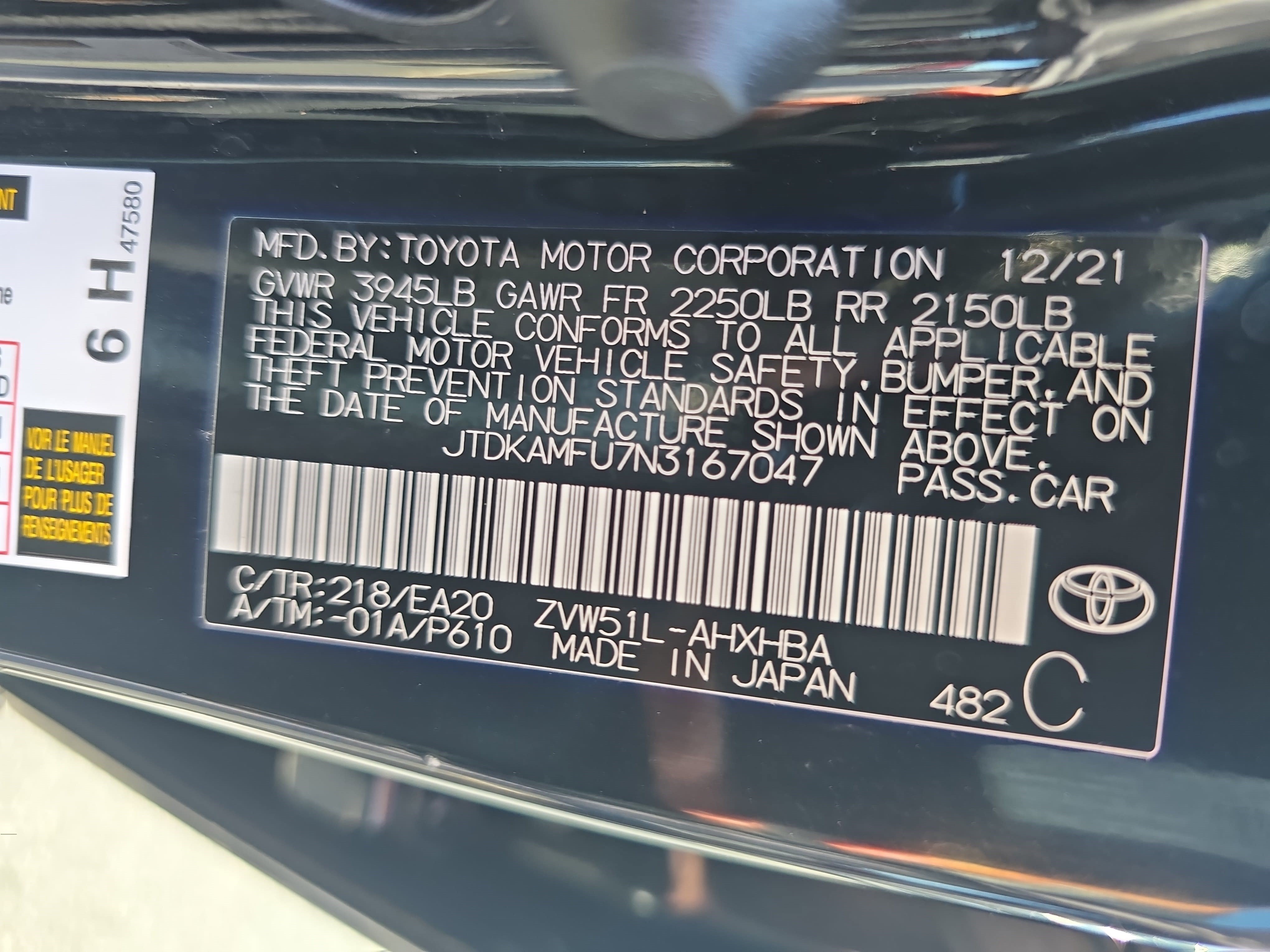 Used 2022 Toyota Prius FWD image 34