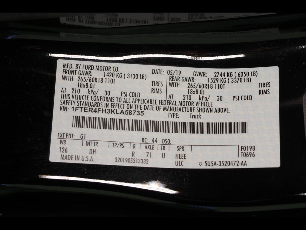 Used 2019 Ford Ranger Lariat w/ Equipment Group 501A Mid AWD/4WD image 28