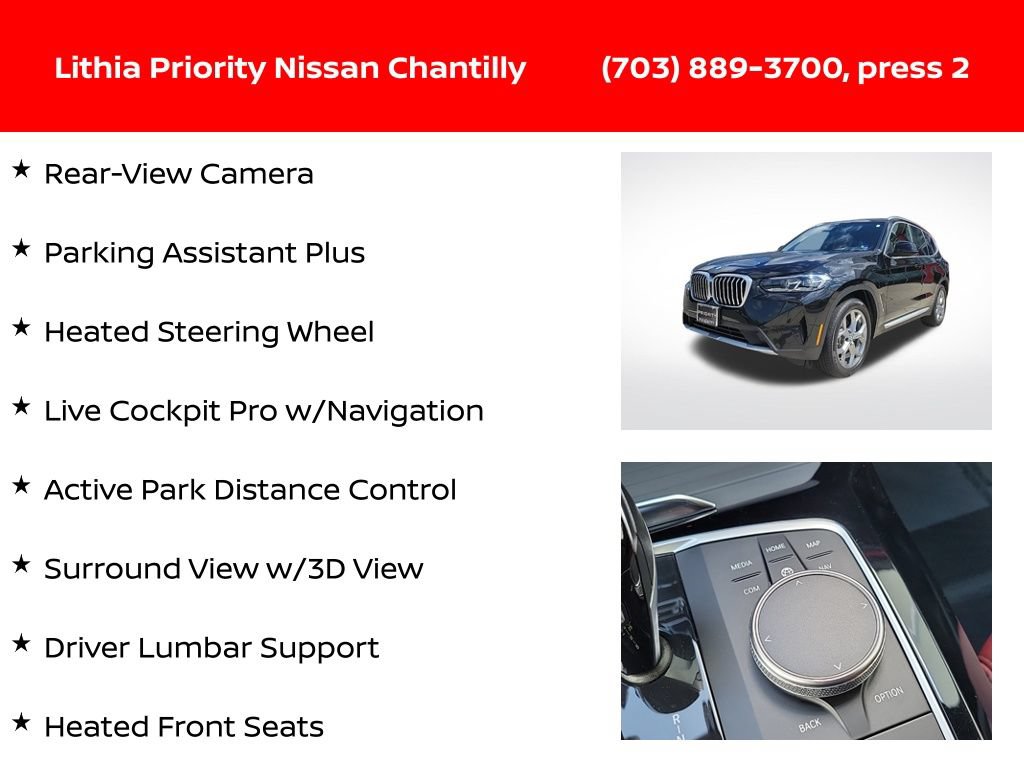 Used 2023 BMW X3 xDrive30i w/ Convenience Package AWD/4WD image 24