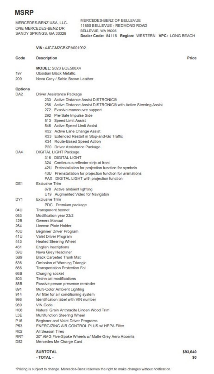 Certified 2023 Mercedes-Benz EQE 500 4MATIC SUV image 30
