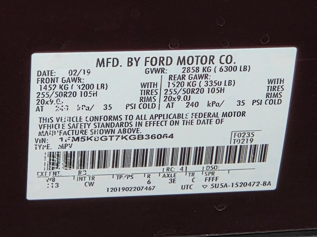 Used 2019 Ford Explorer Sport AWD/4WD image 35