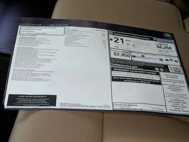 New 2026 Land Rover Range Rover Long Wheelbase SE AWD/4WD image 20