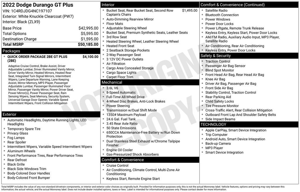 Used 2022 Dodge Durango GT image 15