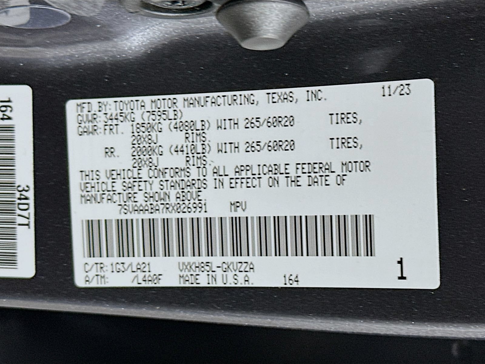 Certified 2024 Toyota Sequoia Platinum AWD/4WD image 34