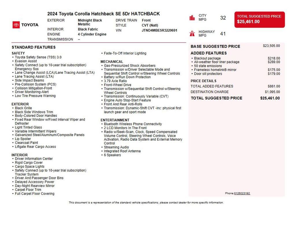 Used 2024 Toyota Corolla SE FWD image 34