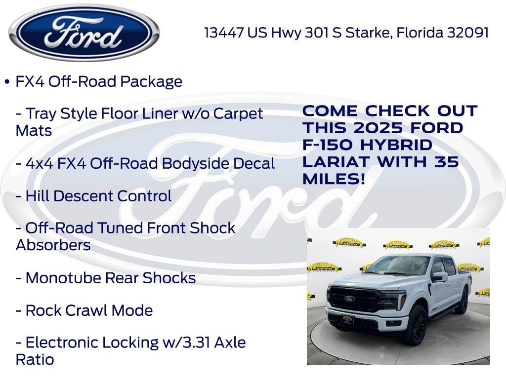 New 2025 Ford F150 Lariat w/ Equipment Group 501A Mid image 25