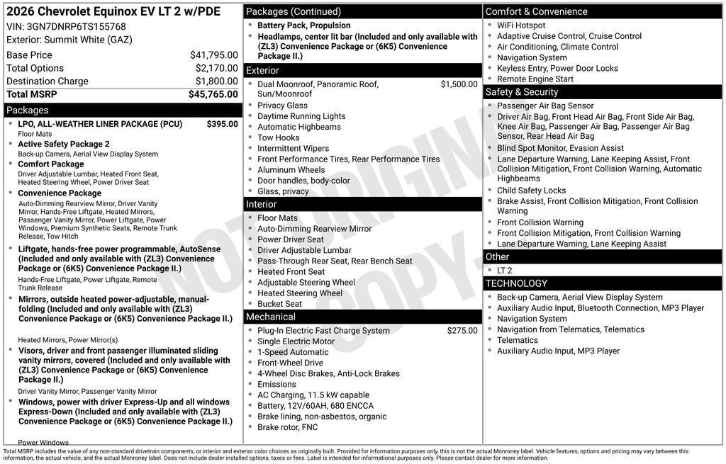 New 2026 Chevrolet Equinox EV LT FWD image 10
