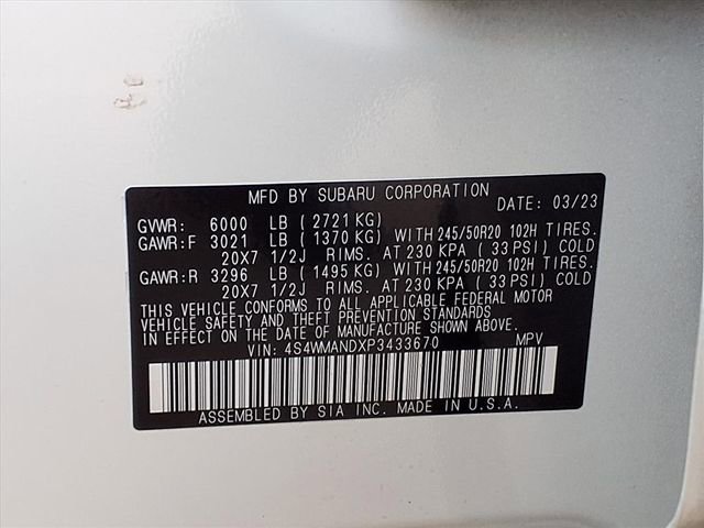 Certified 2023 Subaru Ascent Limited AWD/4WD image 9