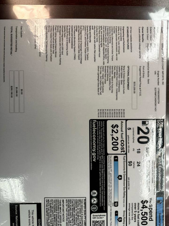 Used 2022 Aston Martin DB11 Volante RWD image 28