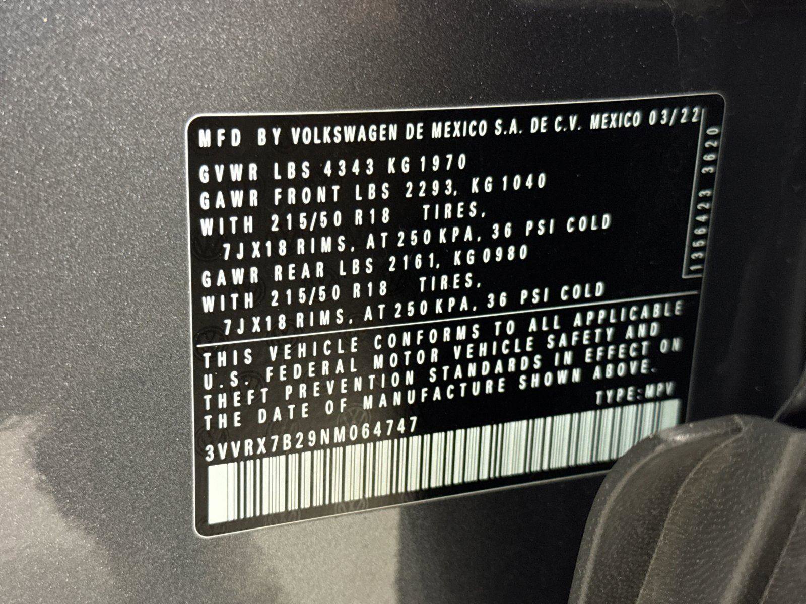 Used 2022 Volkswagen Taos SE FWD image 27