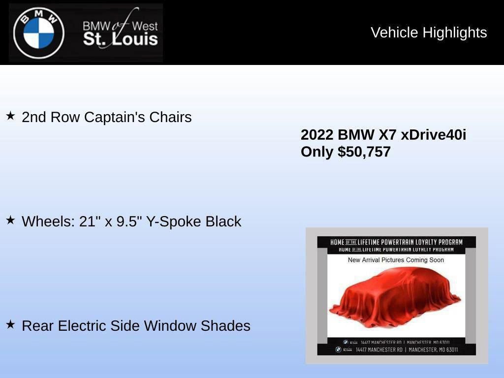Used 2022 BMW X7 xDrive40i w/ Premium Package image 47