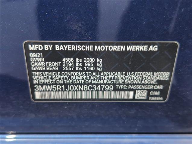 Used 2022 BMW 330i Sedan w/ Driving Assistance Package RWD image 27
