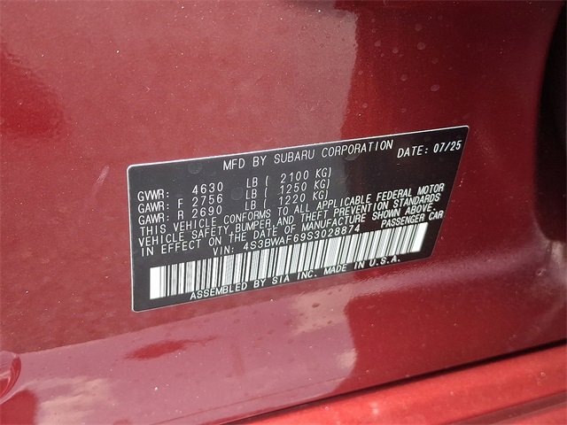 New 2025 Subaru Legacy Premium image 16