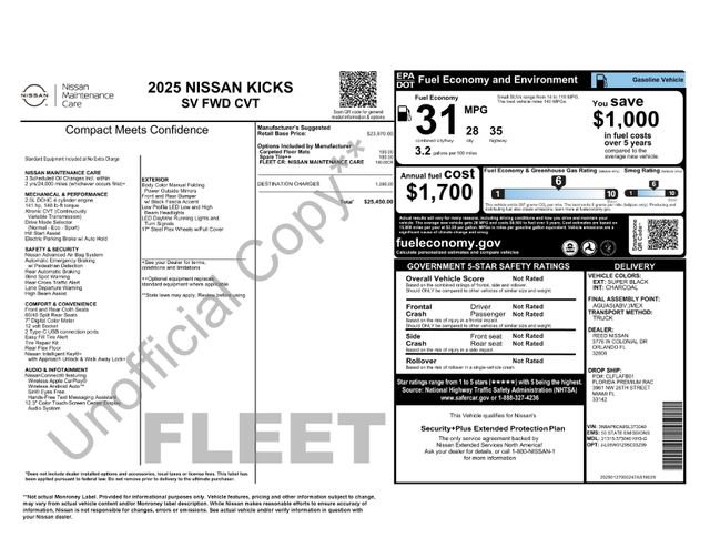 Used 2025 Nissan Kicks SV FWD image 15