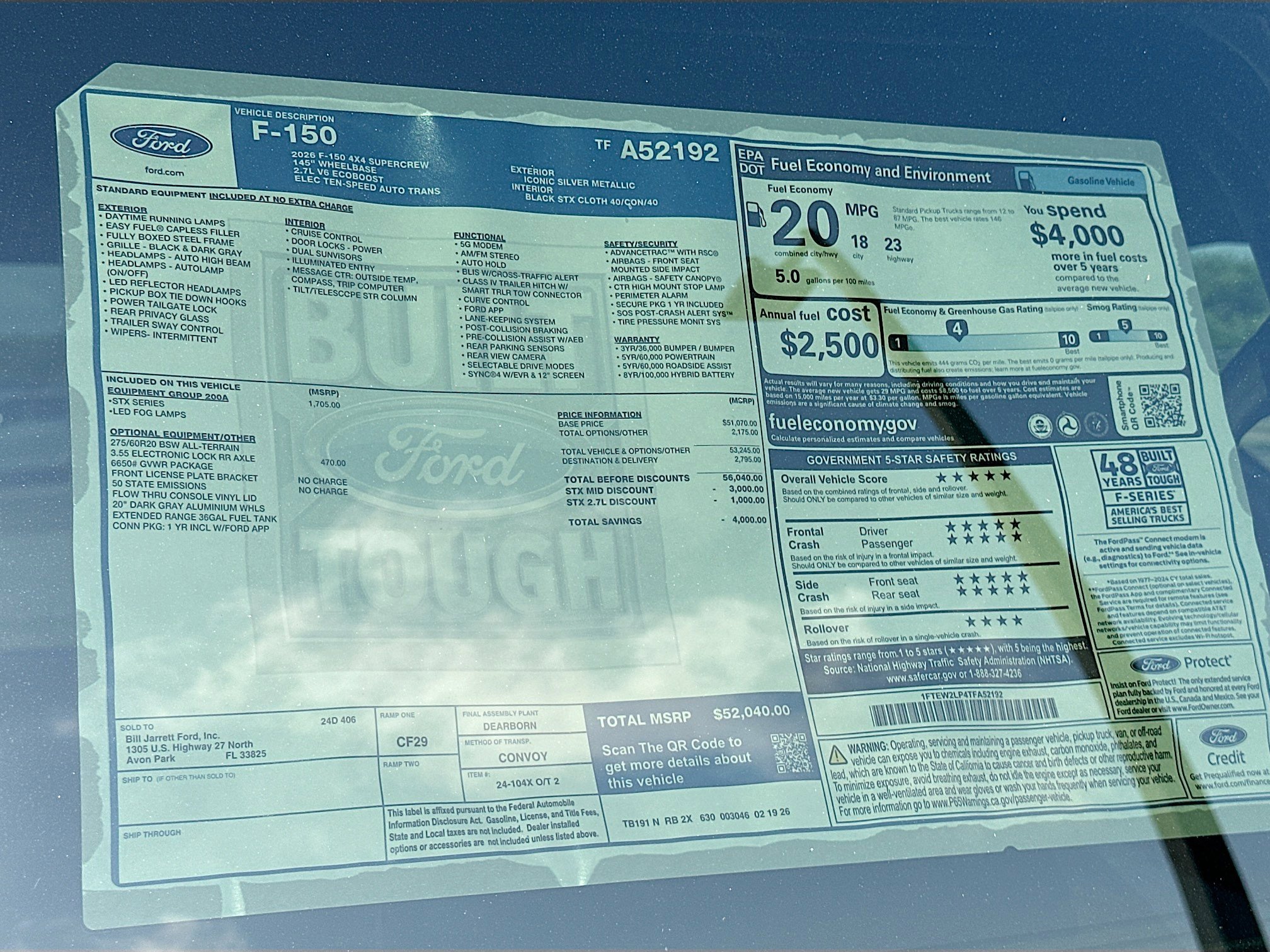 New 2026 Ford F150 STX w/ Equipment Group 200A image 18