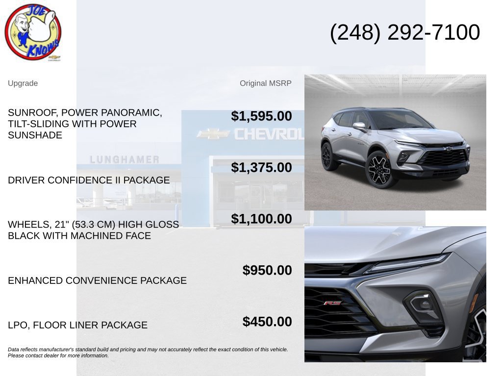 New 2026 Chevrolet Blazer RS w/ Driver Confidence II Package AWD/4WD image 5