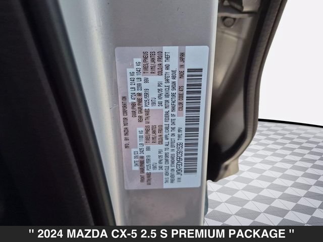 Certified 2024 MAZDA CX-5 AWD 2.5 S w/ Premium Package image 38