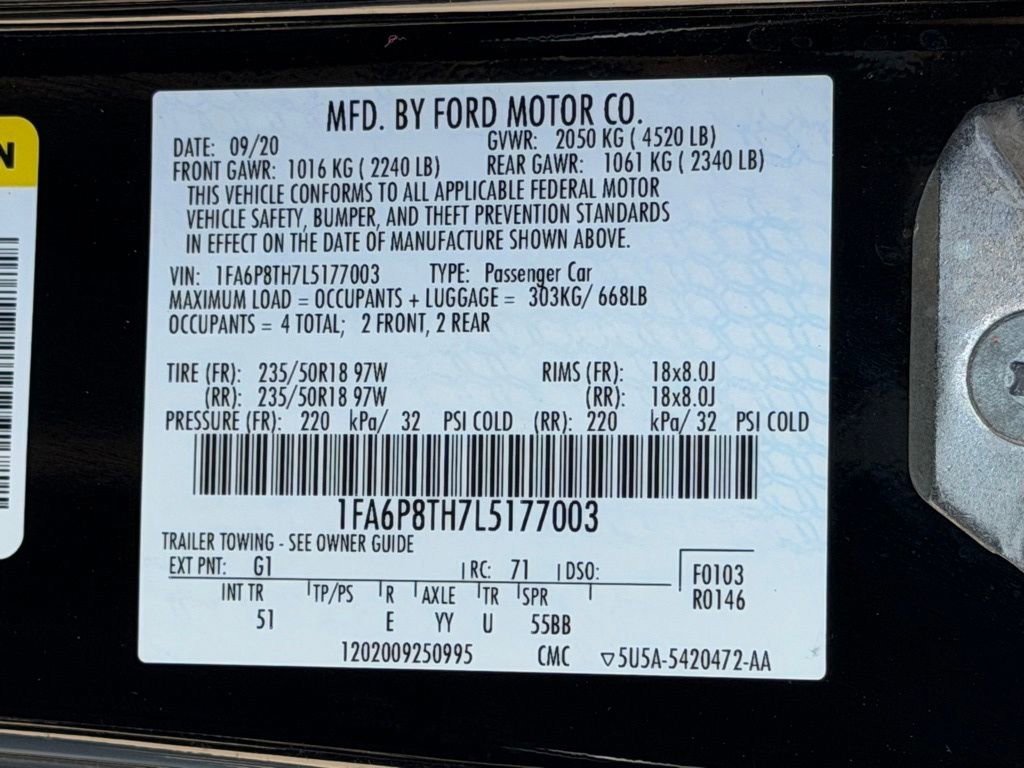 Used 2020 Ford Mustang Premium w/ Equipment Group 201A RWD image 26