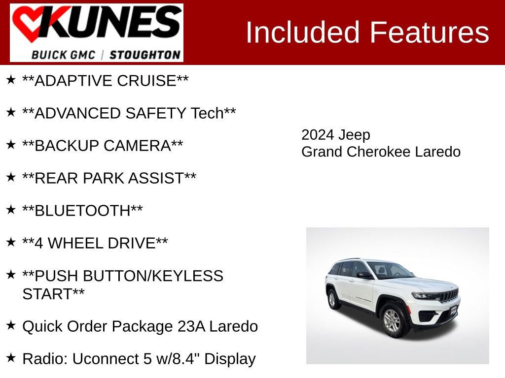 Used 2024 Jeep Grand Cherokee Laredo image 2