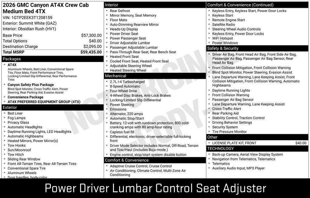 New 2026 GMC Canyon AT4X AWD/4WD image 50