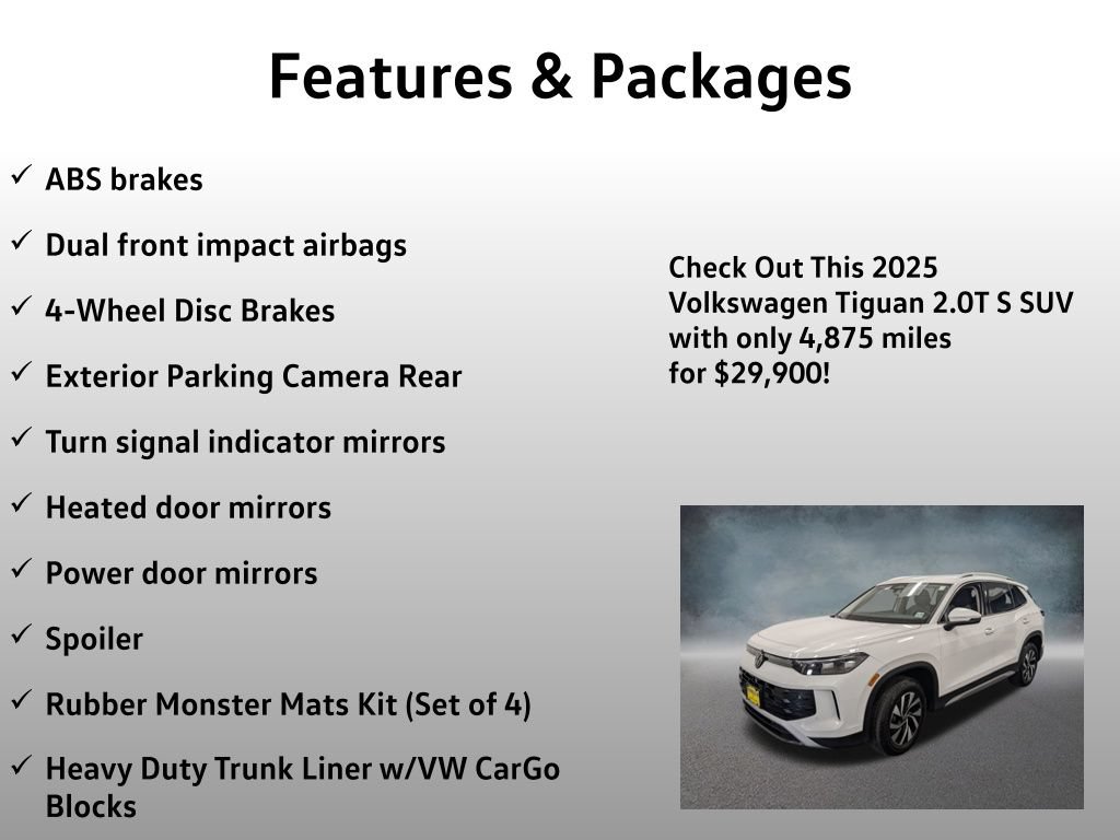 Used 2025 Volkswagen Tiguan S AWD/4WD image 13