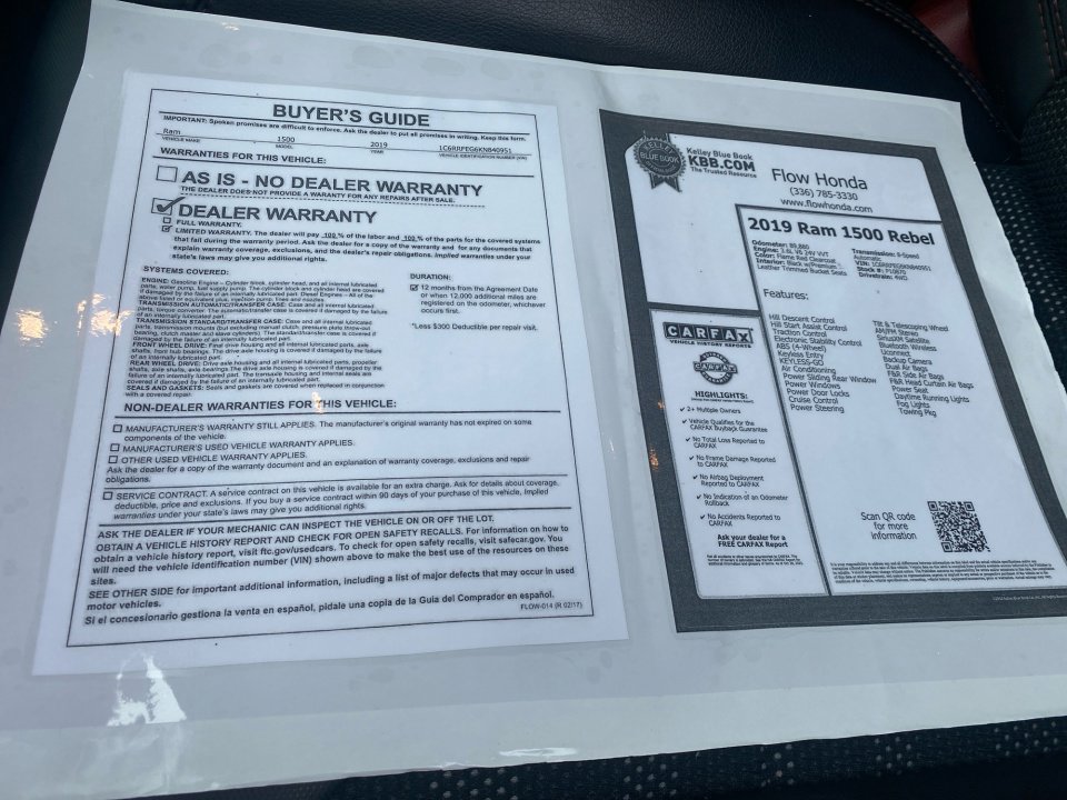 Used 2019 RAM 1500 Rebel image 37