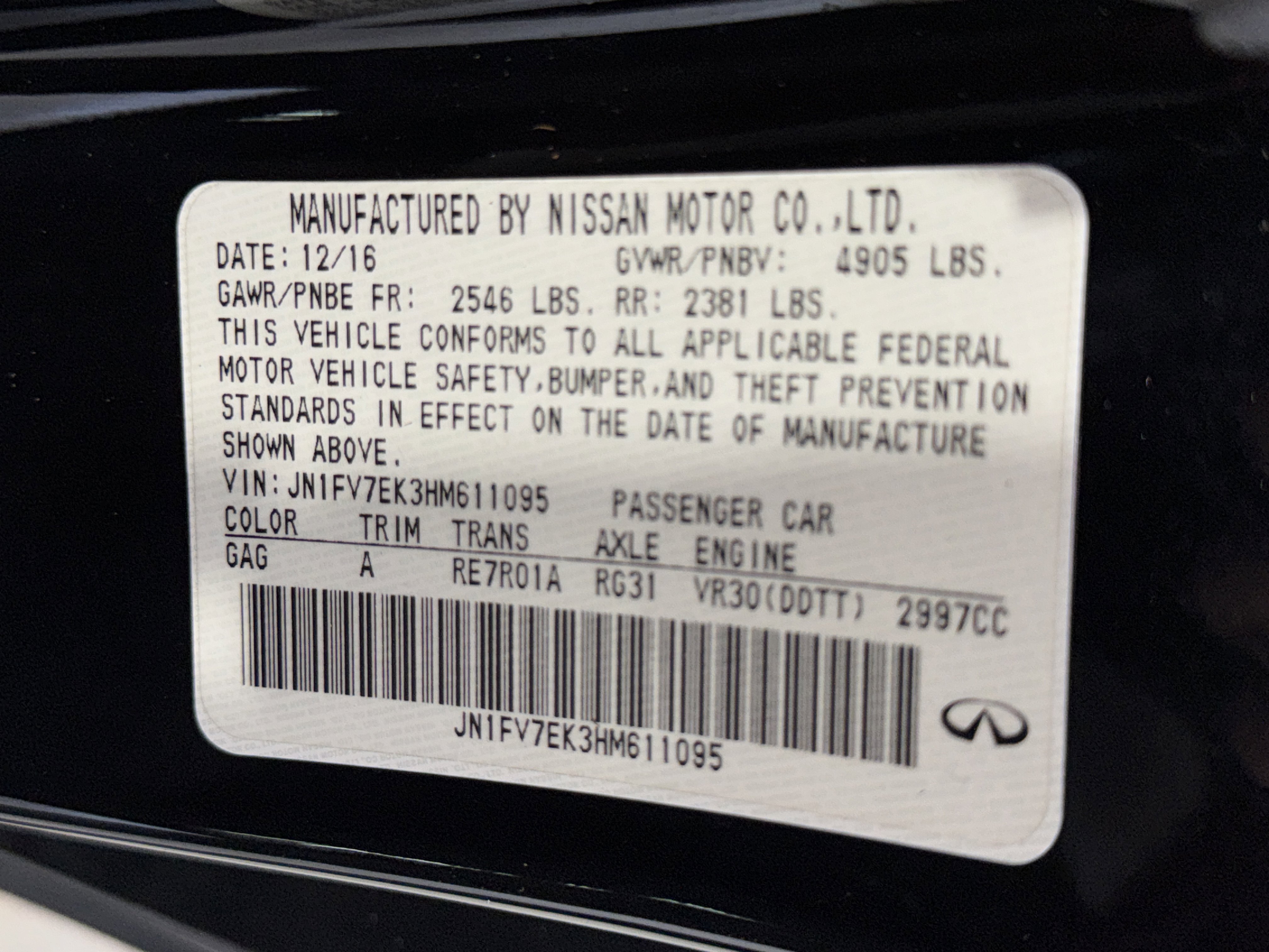 Used 2017 INFINITI Q60 Red Sport 400 image 35