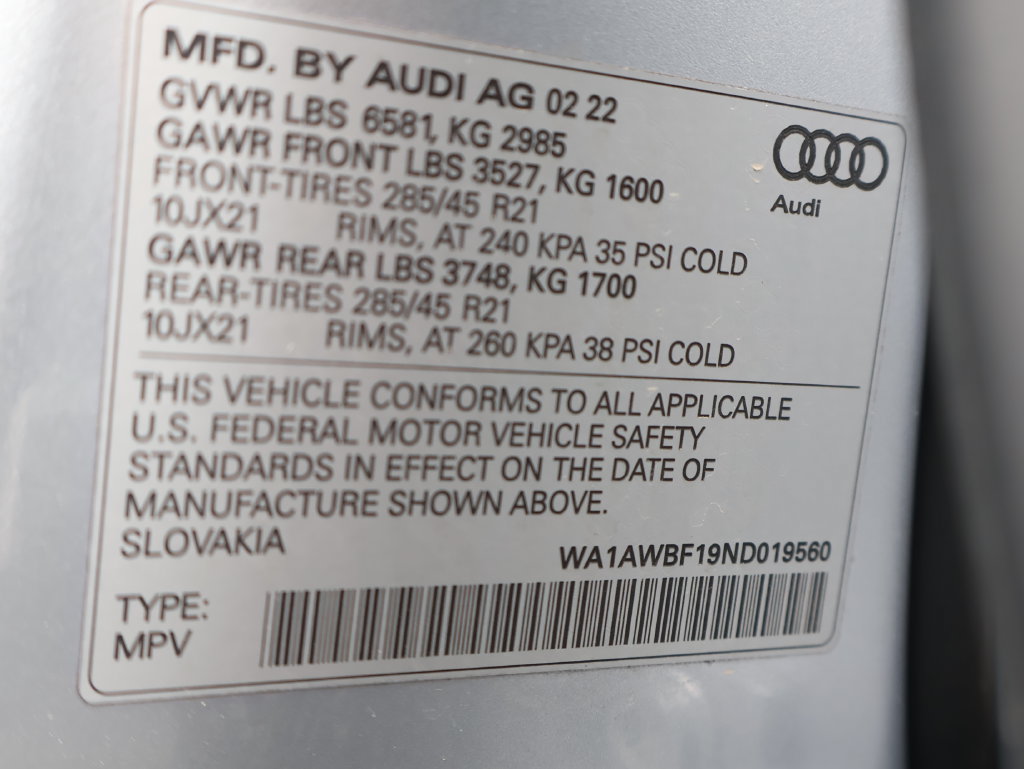 Used 2022 Audi SQ8 Premium Plus AWD/4WD image 37