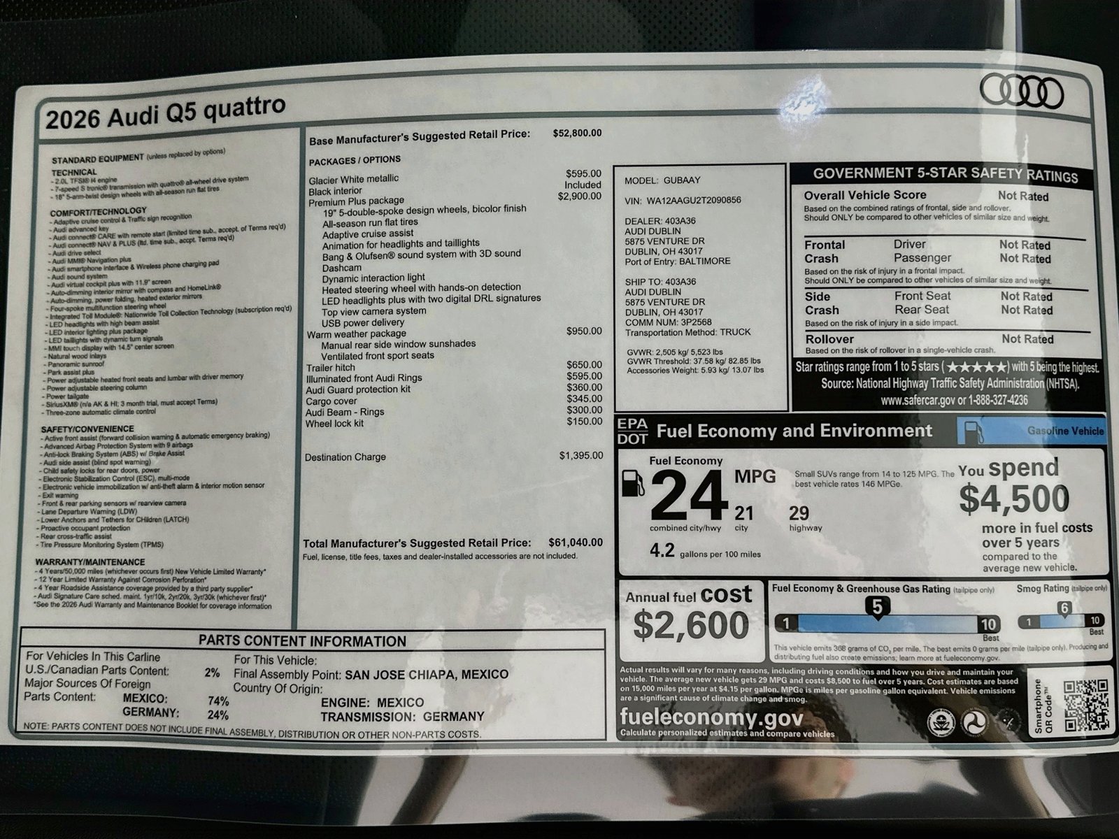 New 2026 Audi Q5 Premium Plus AWD/4WD image 48