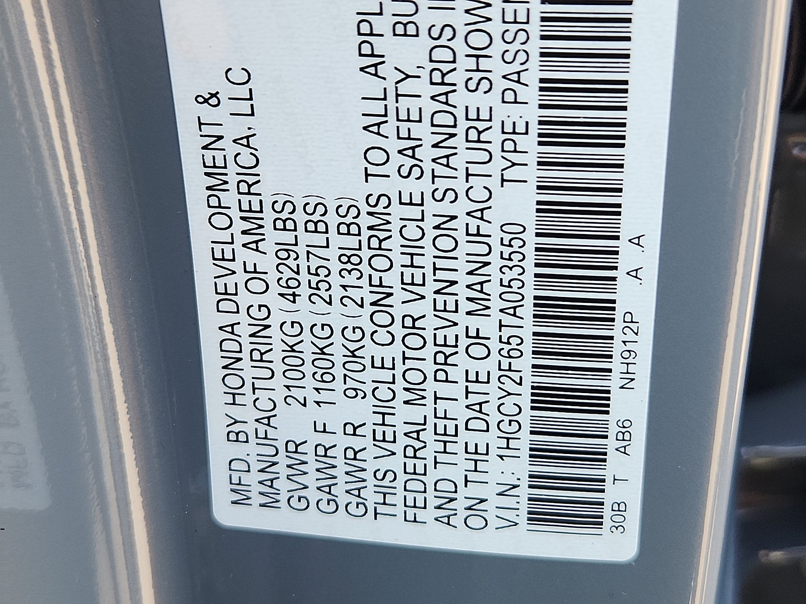 New 2026 Honda Accord EX-L image 18