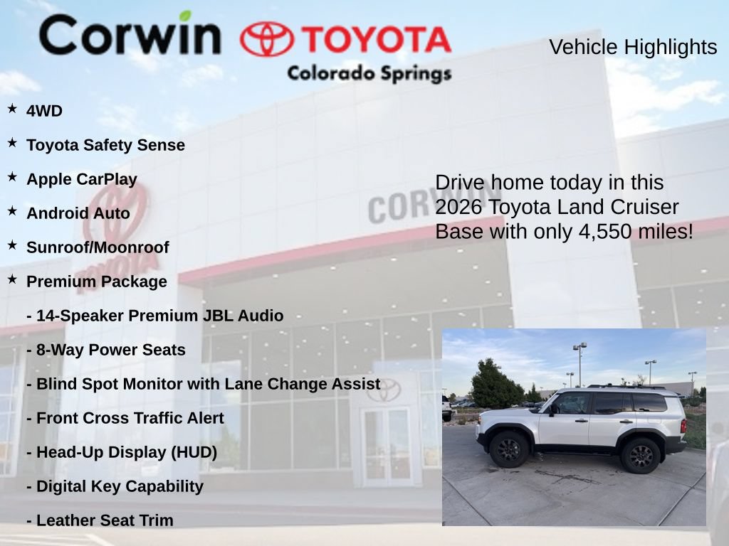 Used 2026 Toyota Land Cruiser w/ Premium Package AWD/4WD image 7