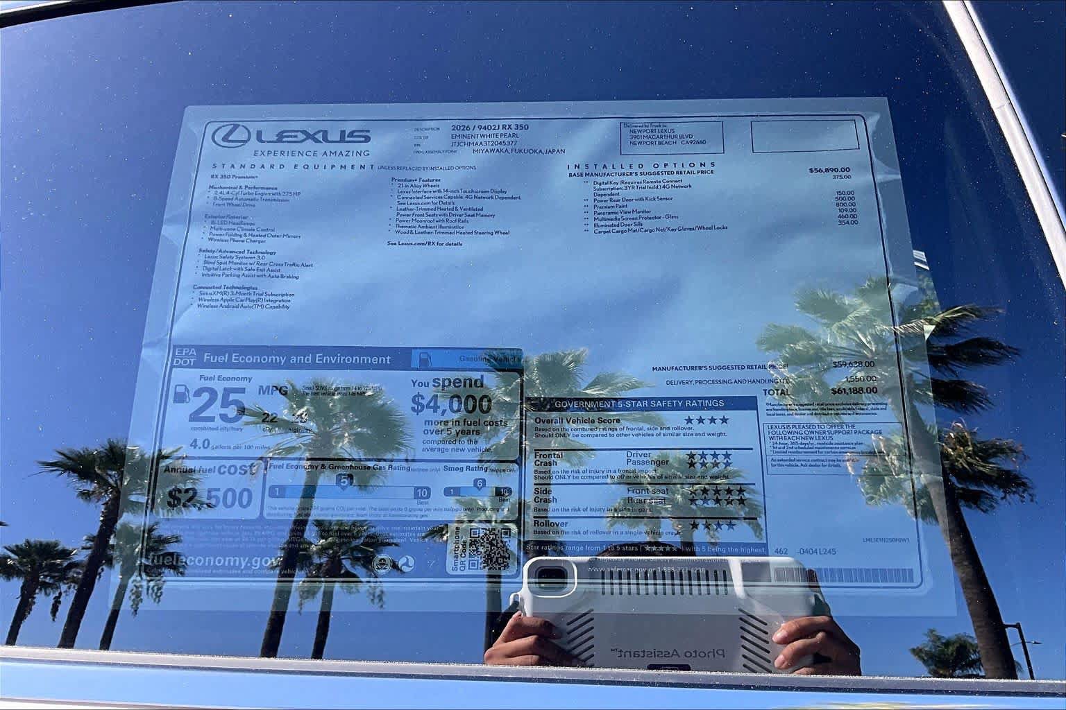 New 2026 Lexus RX 350 Premium Plus w/ Accessory Package (Z1) FWD image 22