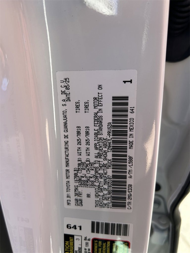 Certified 2025 Toyota Tacoma TRD Pro w/ Tow Tech Package image 10